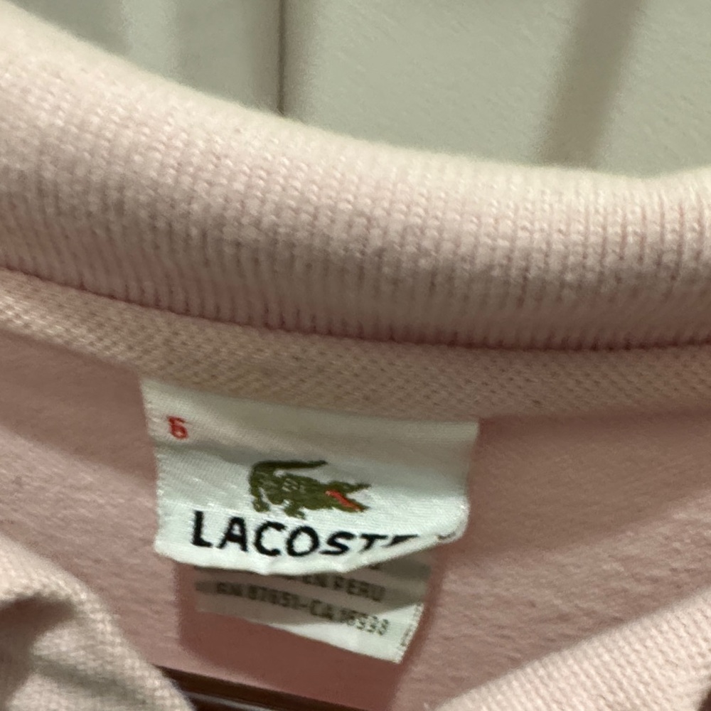 Lacoste men’s Light Pink Polo Shirt - Picture 2 of 5
